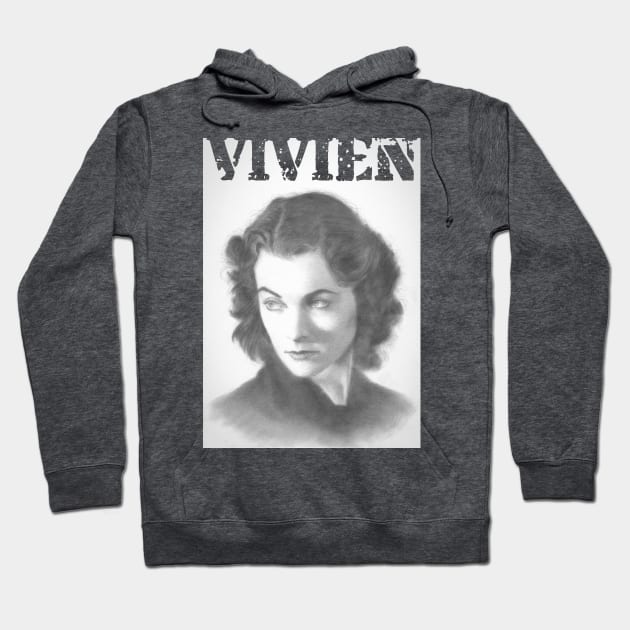 Vivien Leigh Hoodie by jkarenart